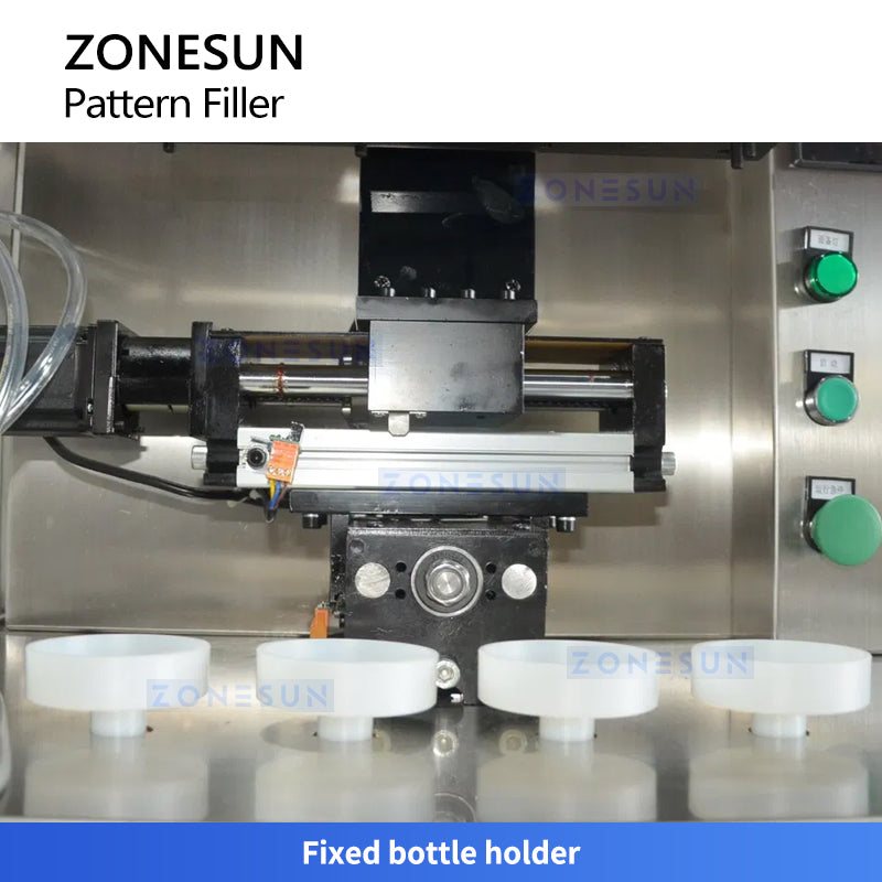 ZONESUN ZS-PGF4 Multi-Color Cream Filling Machine for Swirl Cushion Cosmetics Paste Filler