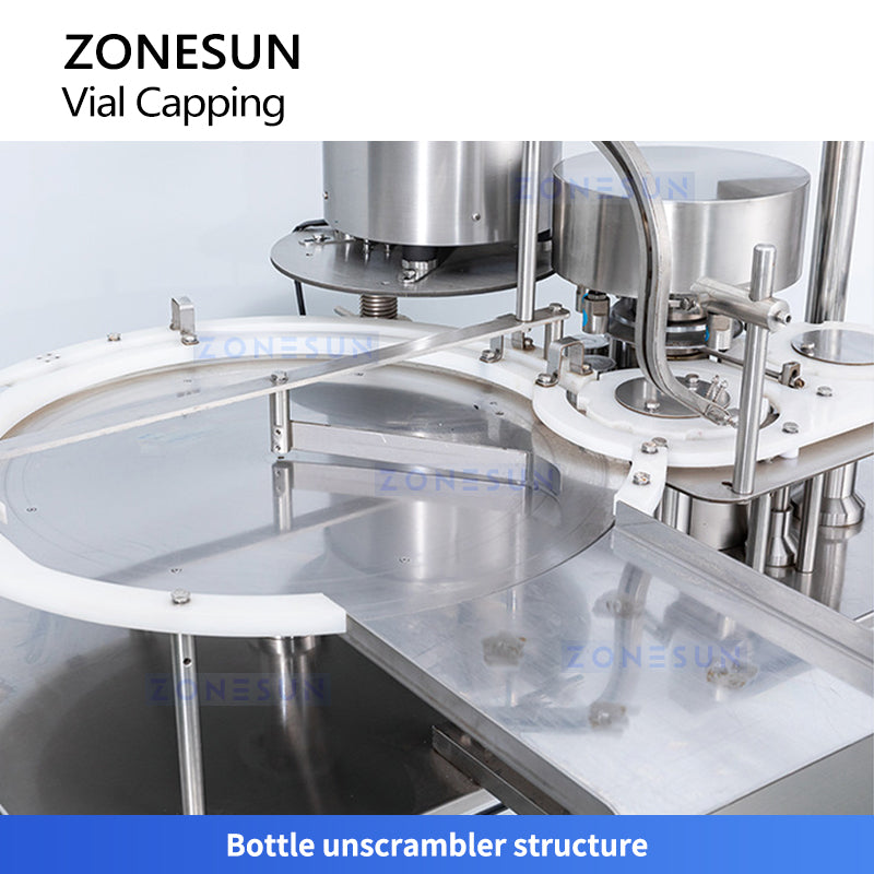 ZONESUN ZS-YG300 Automatic Vial Capping Machine Glass Vial Crimping Equipment