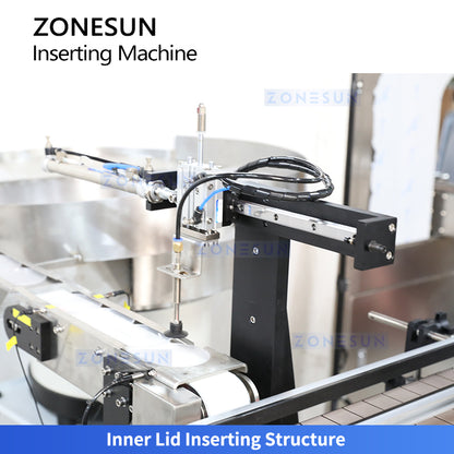 Zonesun ZS‑WIM04 Automatische Maschine zum Einlegen von Innendeckeln für Gläser