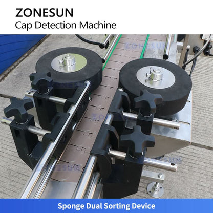 ZONESUN ZS-MD2 Automatic Cap Detection Machine for Tilted Cap Loose Cap & Foil Liner Inspection System