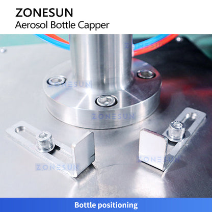 ZONESUN ZS-YG25P Pneumatic Aerosol Can Crimping Machine Luminum Spray Can Sealer