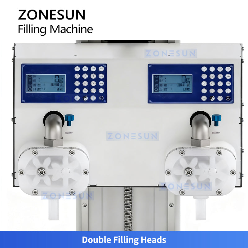 ZONESUN ZS-DTFP2 Semi Automatic Paste Filling Machine for Sauce Cream Honey