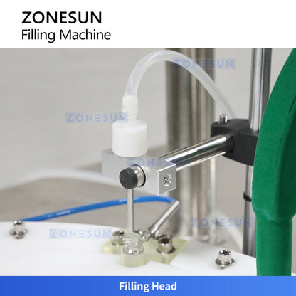 ZONESUN ZS-AFC7C2 Automatic Small Bottle Filling and Capping Machine For Cosmetic Lab Machinery