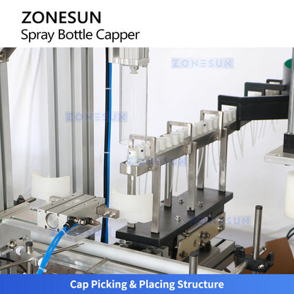 ZONESUN ZS-XG1870S Automatic Spray Bottle Capping Machine Cleaning Spray Capper