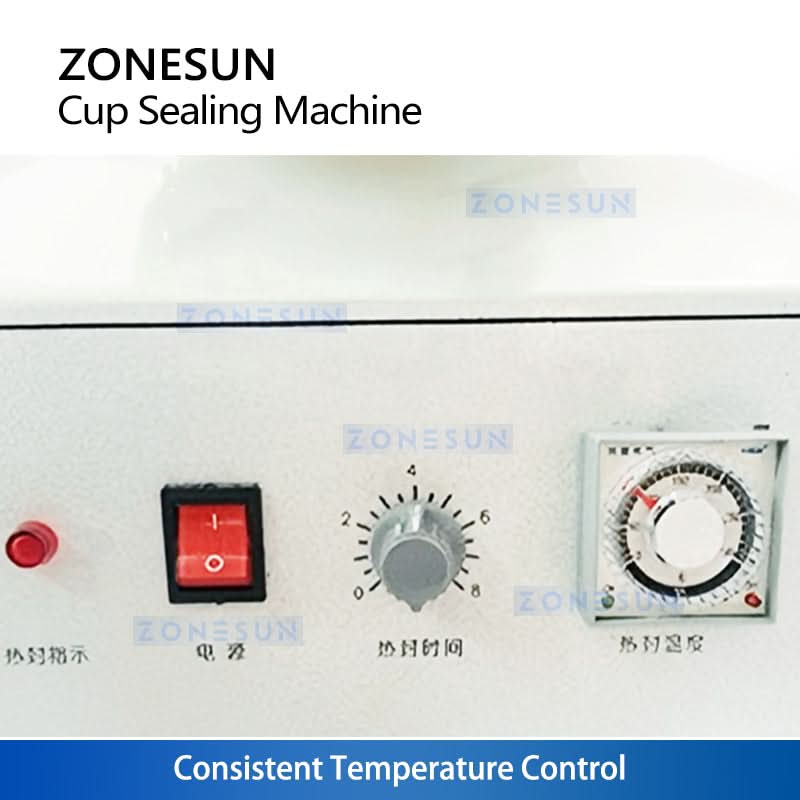 ZONESUN ZS-KCS5 Semi-Automatic Cup Sealing Machine with Custom Molds