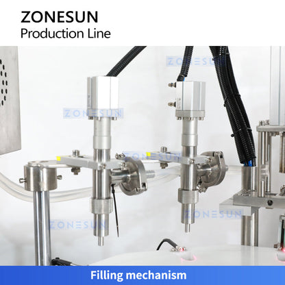 Zonesun ZS-AFCL7 Automatic Packaging Line for Pointed Glue Bottles and Flat Labels
