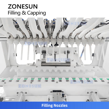 ZONESUN ZS-FAL180V4 Automatic Corrosive Liquid Filling & Capping Line for Cleaners