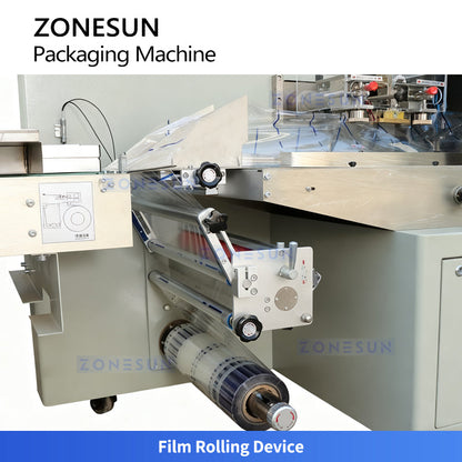 ZONESUN ZS-ZB350X2 Automatic Pillow Vacuum Packing Machine Horizontal Wrapper