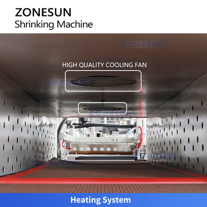 ZONESUN ZS-BSP4522 Automatic Heat Shrink Tunnel Machine for POF/PVC Film Packaging