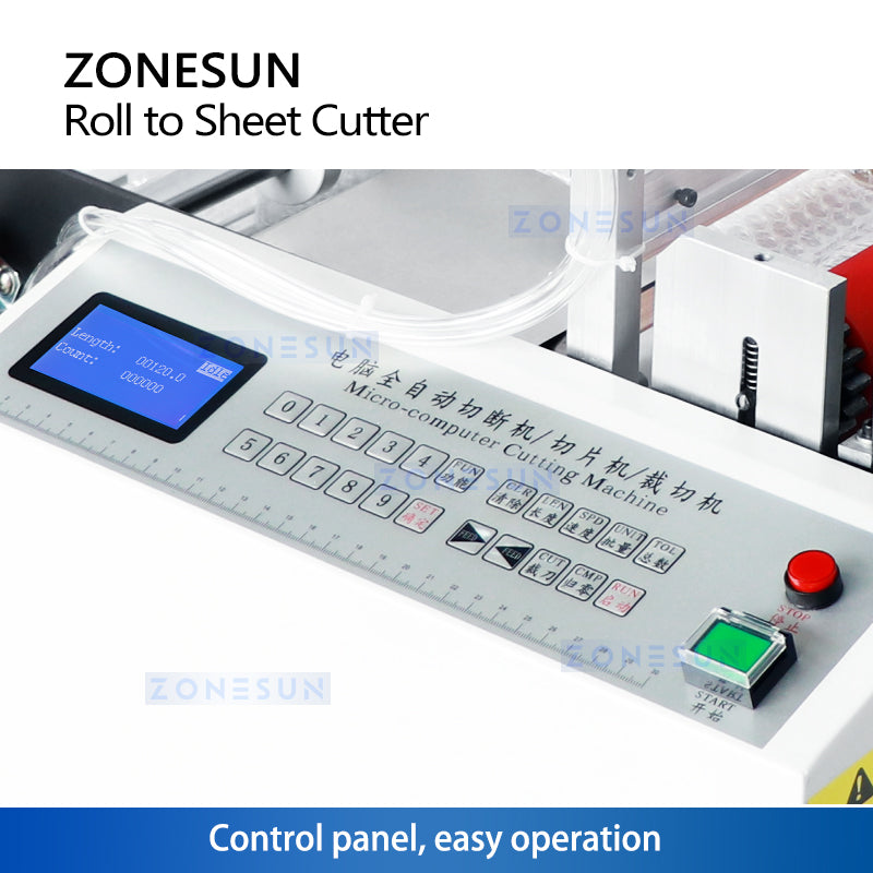 Zonesun ZS-DBC300 Multi‑Material Roll to Sheet Cutting Machine