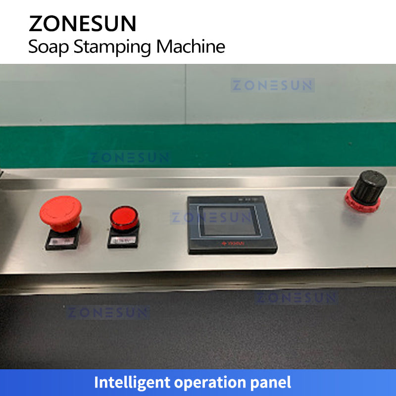 ZONESUN ZS‑AZS1 Automatic Soap Logo Stamping Machine with Custom Dies
