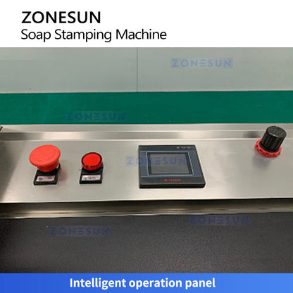 ZONESUN ZS‑AZS1 Automatic Soap Logo Stamping Machine with Custom Dies