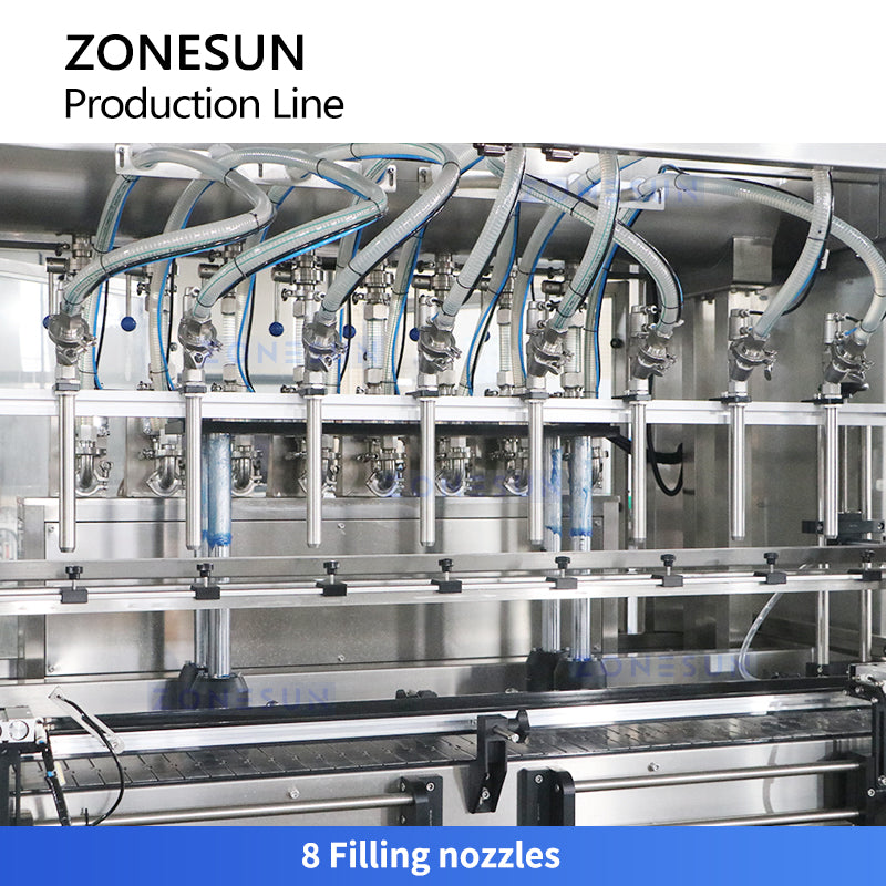 Zonesun ZS‑FAL180Z10 Servo Filler Capper & Labeller for F‑Style Bottle