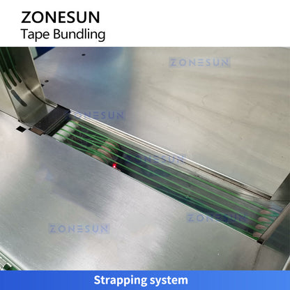 Zonesun ZS-KZM30 Automatic Tape Bundling Machine, Ultrasonic Heat-Seal
