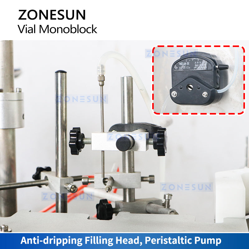 ZONESUN ZS-AFC41 Automatic Dropper Vial Bottle Filling Capping Machine for Serum & Essential Oil
