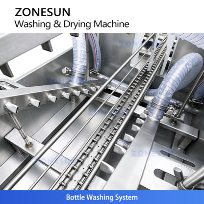 ZONESUN ZS-PM2 Kontinuierlicher Sprühtunnel-Pasteurisierer 0-98℃ für Bier-, Saftflaschen & Dosen