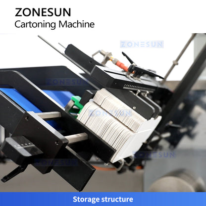 ZONESUN ZS-ZH190 Horizontal Cartoning Machine for Cosmetics & Pharmaceuticals
