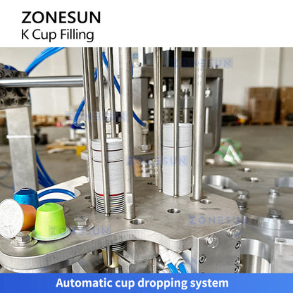 Zonesun ZS‑KCFC2 Dual‑Station Coffee K‑Cup Filling Machine