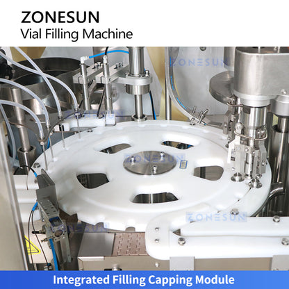 ZONESUN ZS-AFC39B Automatic Vial Filling Capping Line with Laminar Flow Hood