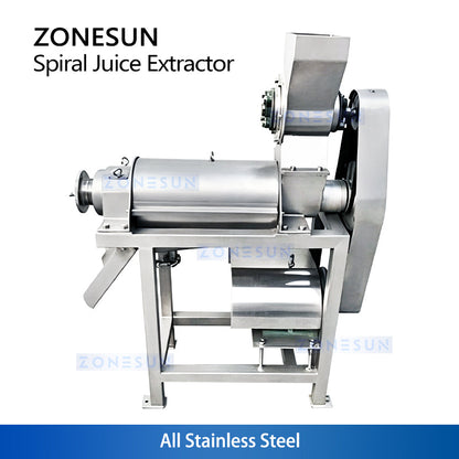 ZONESUN ZS-ZJ01 Spiral Juicer Machine | Commercial Fruit Vegetable Juice Extractor with Optional Screen