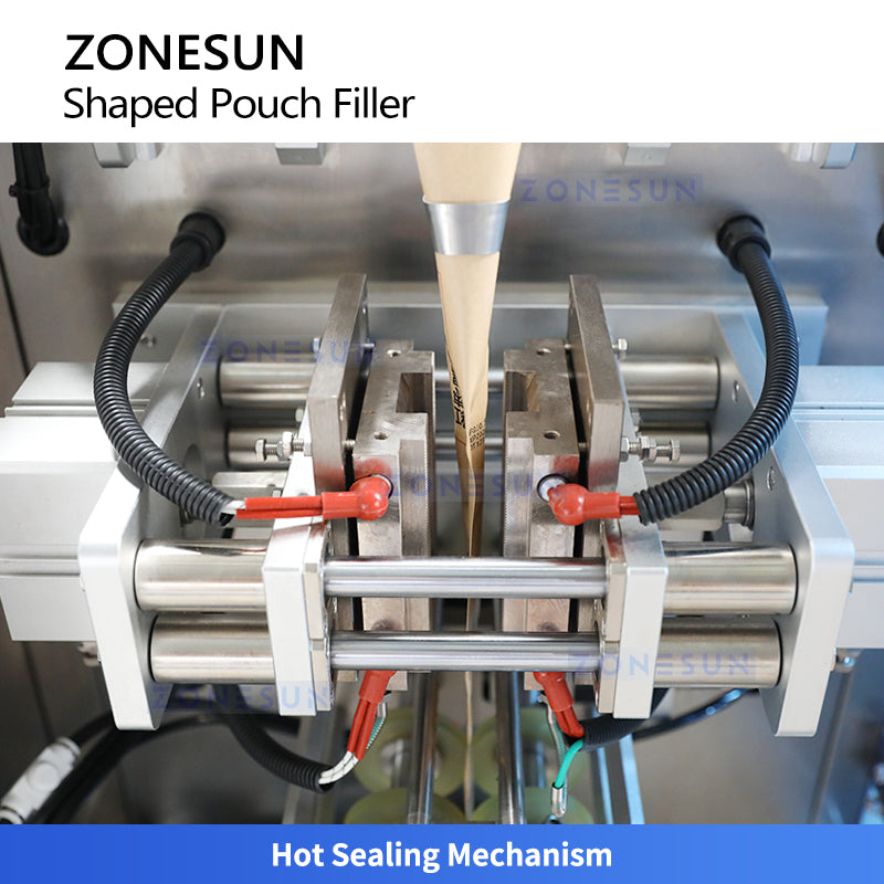 ZONESUN ZS-PL240YX Shaped Pouch VFFS Liquid Filling and Sealing Machine