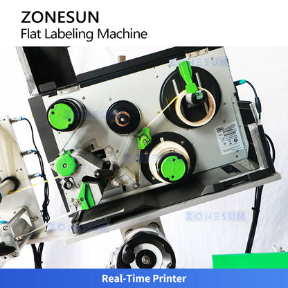 ZONESUN ZS-TB161PO Automatic High-Speed Flat Labeling Machine with Real-Time Inkjet Printing