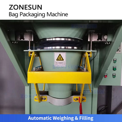 ZONESUN ZS-DCS50 Automatic 5-50kg Granule & Powder Bagging Line | Industrial Large Bag Weighing & Packing Machine