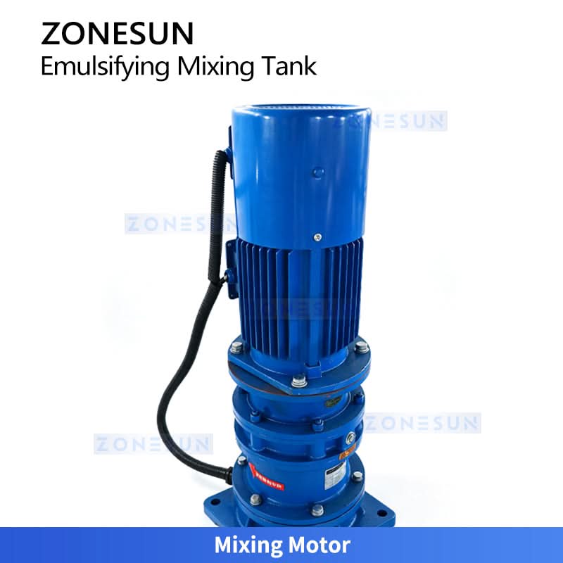ZONESUN ZS-EM2 300L Stainless Steel Emulsifying Mixing Tank with Platform | High-Speed Homogenizer & Rotor Pump