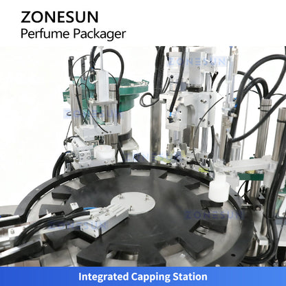 ZONESUN ZS-AFC9C Automatic Perfume Vacuum Filling and Capping Packaging Machine