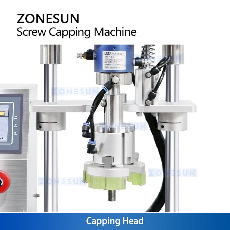 ZONESUN ZS-XG450S Semi-Automatic Servo Capping Machine | Electric Screw Bottle Capper