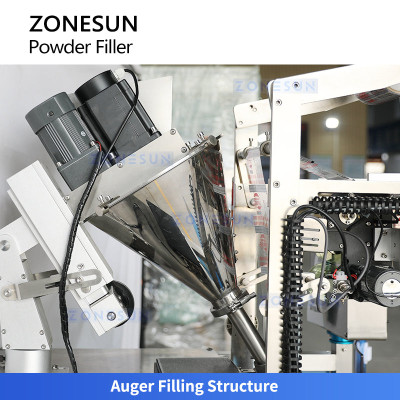 Zonesun ZS-FS220P Powder Sachet Packaging VFFS Machine Auger Filler
