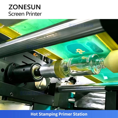 ZONESUN ZS-SWP4 Multi-Color Bottle Screen Printer & Hot Stamper