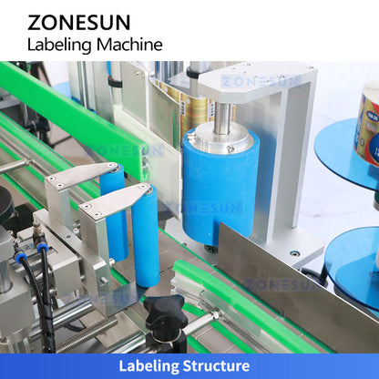 Zonesun ZS-TB822T Dual-Sided Bottle Labeling Machine