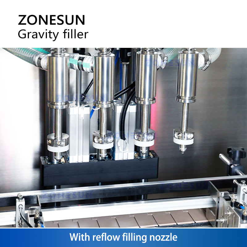 ZONESUN ZS-VTGZ100B Gravity Perfume Filling Machine with Reflow Function