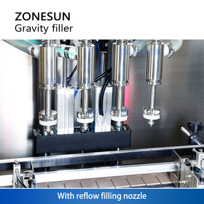 ZONESUN ZS-VTGZ100B Gravity Perfume Filling Machine with Reflow Function