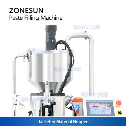 ZONESUN ZS‑WCHJ1C Beheizter Pastenfüller mit Rührwerk & Wassertank