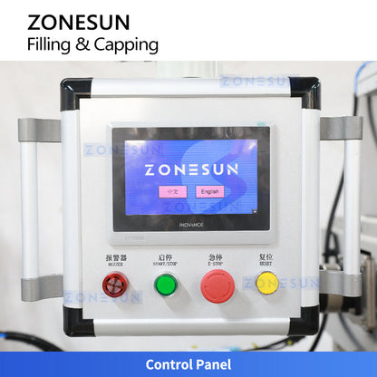 ZONESUN ZS-AFC17R Automatic Roll-on Bottle Filling Capping Machine Magnetic Pump For Deodorant