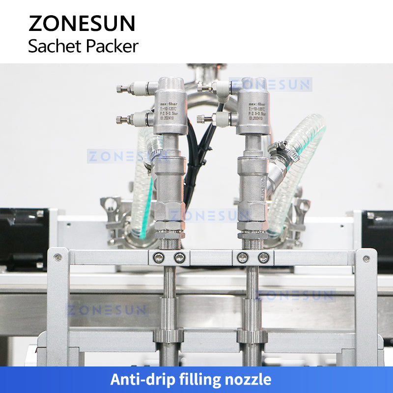 Zonesun ZS-FS04 Dual-Lane VFFS Liquid & Paste Sachet Packing Machine
