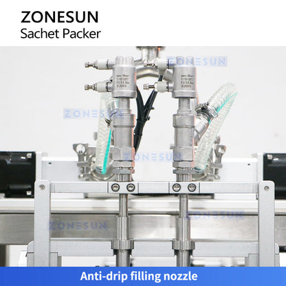 Zonesun ZS-FS04 Dual-Lane VFFS Liquid & Paste Sachet Packing Machine