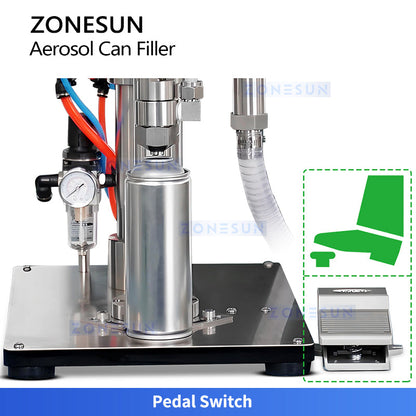 ZONESUN ZS-CQ3 Manual Pneumatic Aerosol Filling Machine for Liquids