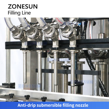 Zonesun ZS‑PPCL2 Automatic Filling, Capping & Labelling Production Line