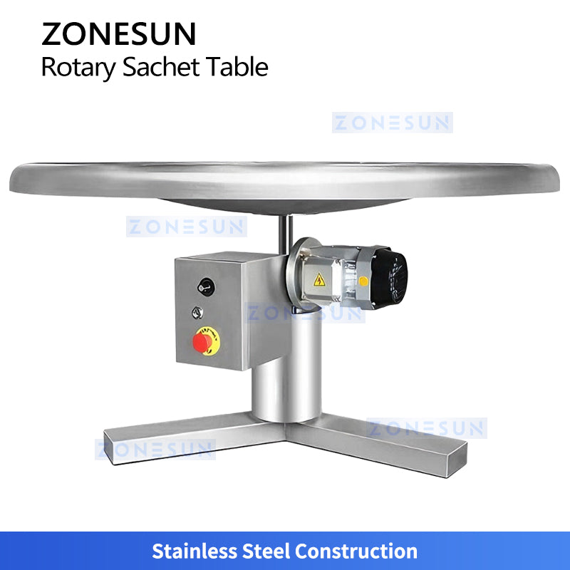 ZONESUN ZS-LP1200L Automatic Rotary Sachet Collection Table Pouch Accumulator