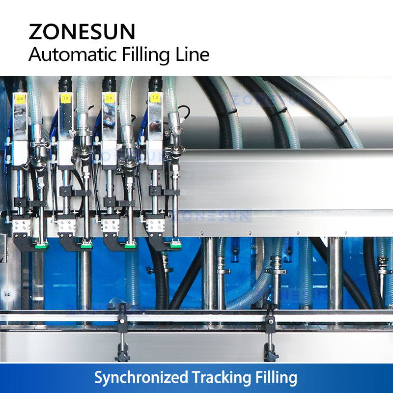 ZONESUN ZS-FAL180V16 Automatic Liquid Filling, Capping & Checkweighing Production Line