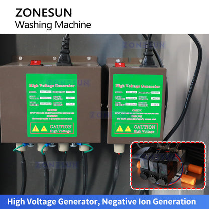 ZONESUN ZS-NIC3 Ionized Air Rinse Machine for PET and Glass Bottle Cleaning