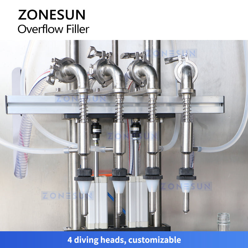 Zonesun ZS-VTGZ100 Automatic High‑Volume Pressure Overflow Filler