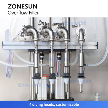 Zonesun ZS-VTGZ100 Automatic High‑Volume Pressure Overflow Filler