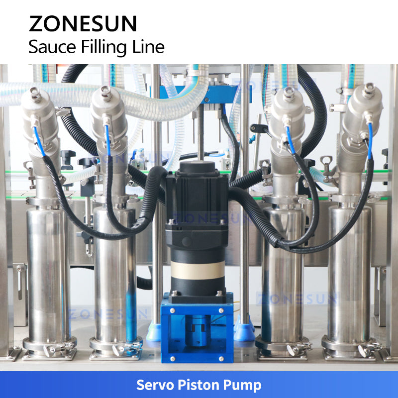 ZONESUN ZS-FAL180G5 Sauce Filling Capping Labeling Machine