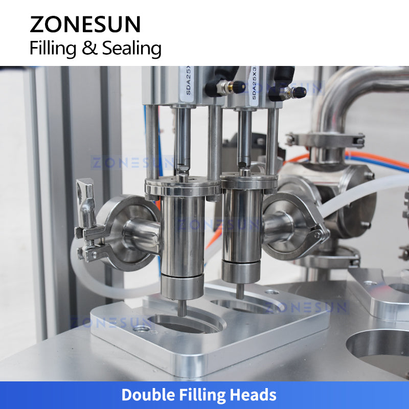 Zonesun ZS-FSHS20 Automated Honey Spoon Filling and Sealing Machine with Star Wheel