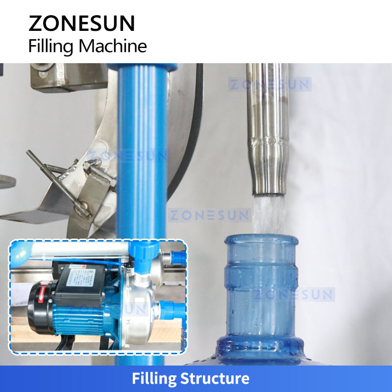 ZONESUN ZS-AFC100R Automatic Barreled Water Filling Capping Machine