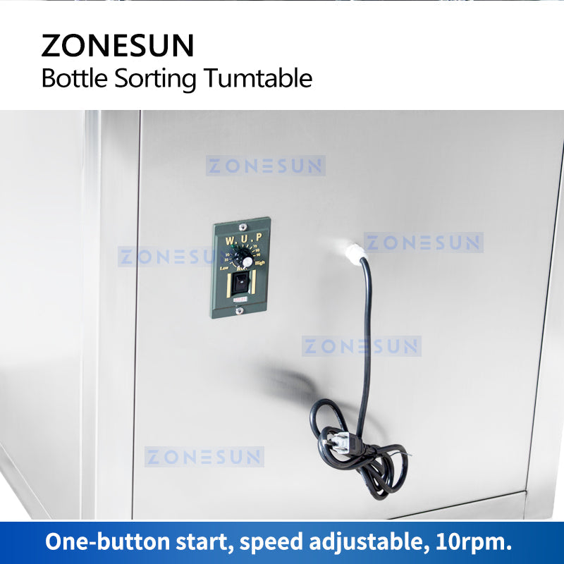 ZONESUN Bottle Unscrambler Automatic PET Glass Bottle Sorting Machine ZS-SP1000